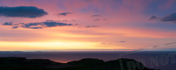 Sunset View from Glengorm Castle