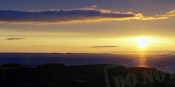 Sunset View from Glengorm Castle