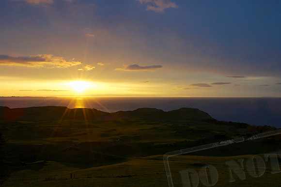 Sunset View from Glengorm Castle
