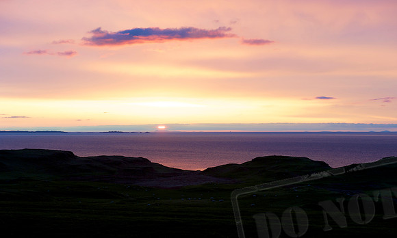 Sunset View from Glengorm Castle